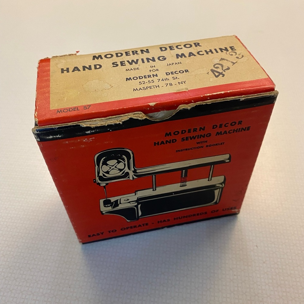 Vintage Modern Decor Hand Sewing Machine